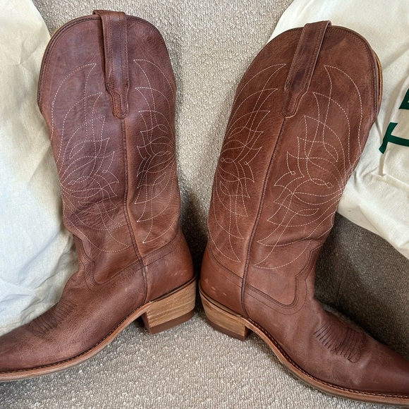 Tecovas Annie Monarch Brown Heeled Boots - Picture 2 of 4